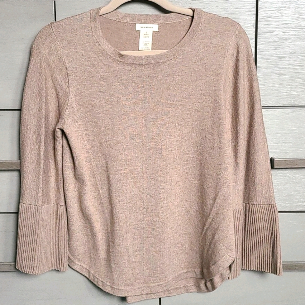 Women's Long Sleeve Light Sweater Bell Sleeve